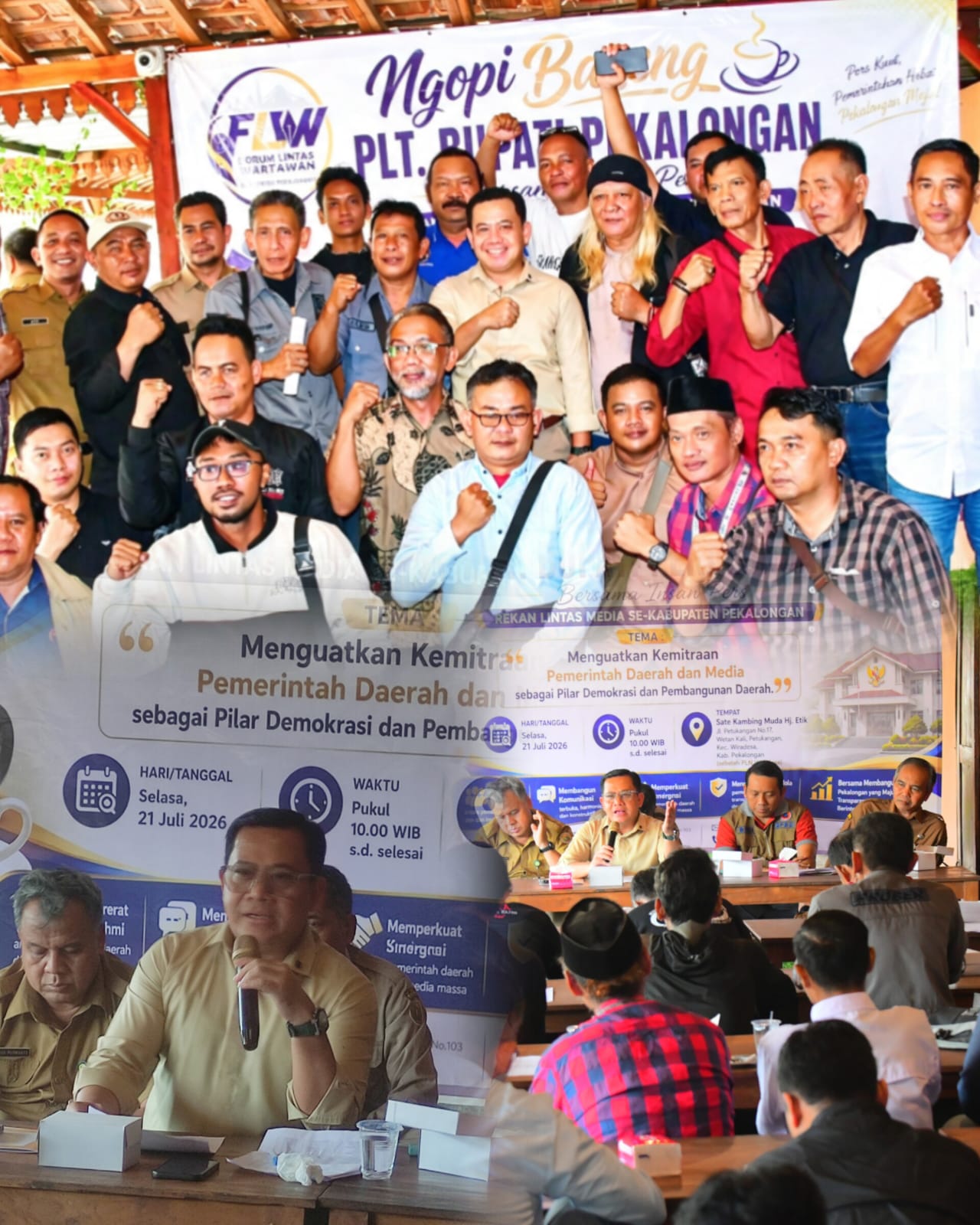 Plt. Bupati Pekalongan: Pemerintah Tidak Antikritik, Pers Diajak Perangi Hoaks dan Perkuat Keterbukaan Informasi